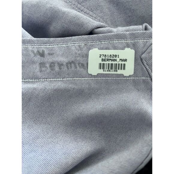 Vintage 1990s Ralph Lauren Button Up Classic Oxford Chambray Shirt Blue 16.5  34 - Picture 5 of 5